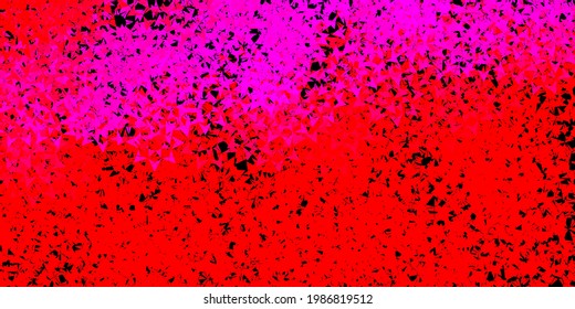 Plantilla vectorial verde, azul claro con cristales, triángulos. Ilustración con un conjunto de triángulos coloridos. Mejor diseño para afiches, pancartas.