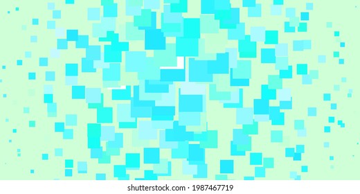 Light Blue, Green vector template in rectangles. Illustration with a set of gradient rectangles. Design for your business promotion.