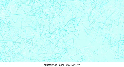 Plantilla vectorial azul claro, verde con formas triangulares. Ilustración de material web con triángulos abstractos coloridos. Plantilla para comerciales.