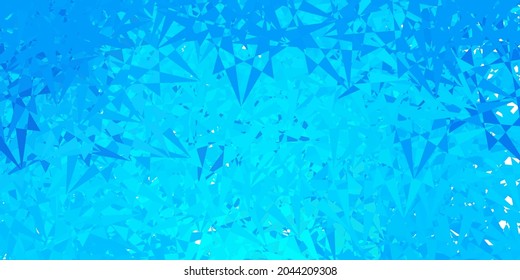 Light blue, green vector template with triangle shapes. Illustration with abstract colorful triangle shapes. Design for your wallpapers.
