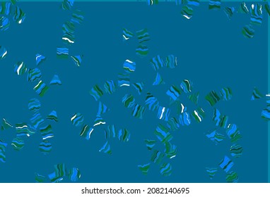 Light Blue, Green vector template with crystals, circles, squares. Circles, lines, rhombus with colorful gradient. Template for wallpapers.