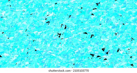 Light Blue, Green vector template with crystals, triangles. Triangles on abstract background with colorful gradient. Simple design for your web site.