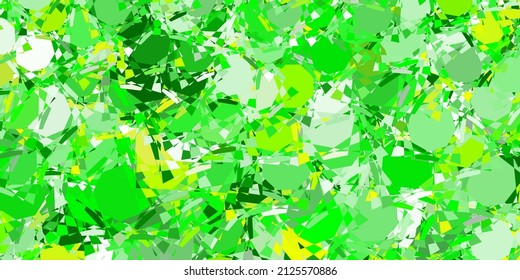 Hellblau, grüne Vektorvorlage mit dreieckigen Formen. Webmaterial-Illustration mit bunten abstrakten Dreiecken. Starten Sie Design für Inspiration.