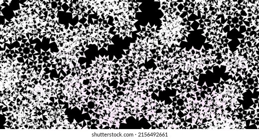 Light blue, green vector template with crystals, triangles. Decorative design in abstract style with triangles. Pattern for commercials.