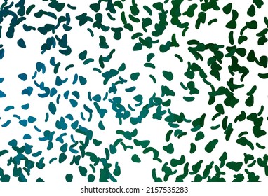Light Blue, Green vector template with memphis shapes. Modern abstract illustration with colorful random forms. Background for a cell phone.