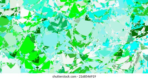 Light Blue, Green vector template with triangle shapes. Magnificent abstract illustration with triangular shapes , forms. Landing pages material.