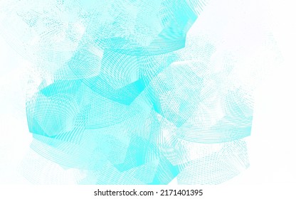 Plantilla vectorial azul claro, verde con formas caóticas. Diseño decorativo en estilo abstracto con formas aleatorias. Diseño moderno para su tarjeta de visita.