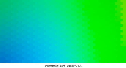 Light Blue, Green vector template in rectangles. Abstract gradient illustration with rectangles. Pattern for websites, landing pages.