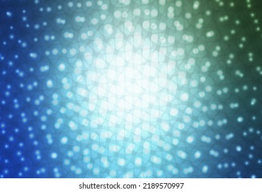 Light Blue, Green vector template with circles. Blurred bubbles on abstract background with colorful gradient. Pattern for futuristic ad, booklets.