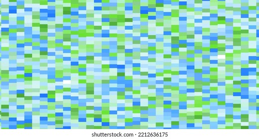 Light Blue, Green vector template in rectangles. Abstract gradient illustration with colorful rectangles. Template for cellphones.