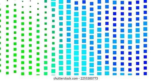 Plantilla vectorial verde, azul claro con rectángulos. Rectángulos con gradiente colorido sobre fondo abstracto. Patrón de folletos y volantes para empresas