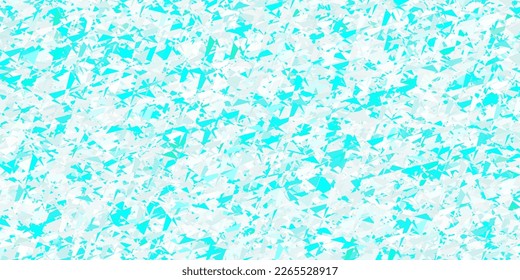 Plantilla vectorial verde azul claro con formas triangulares. Magnífica ilustración abstracta con formas triangulares, formas. Una adición fácil a sus comerciales.