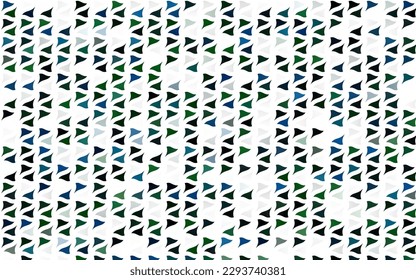 Azul claro, plantilla vectorial verde con cristales, triángulos. Diseño decorativo de estilo abstracto con triángulos. Plantilla moderna para su página de inicio.