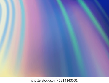 Light Blue, Green vector template with bent ribbons. Creative illustration in halftone marble style with gradient. Marble design for your web site.