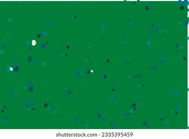 Light Blue, Green vector template with bubble shapes. Glitter abstract illustration with wry lines. Brand new design for your ads, poster, banner.