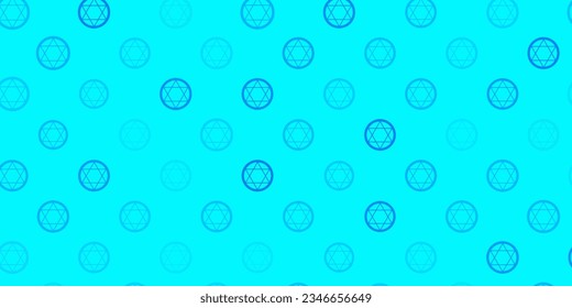 Light Blue, Green vector template with esoteric signs. Illustration with magical signs of spiritual power. Simple base for your occult design.