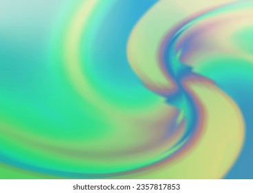 Plantilla vectorial azul claro, verde con formas lava. Una vaga ilustración abstracta circunfleja con gradiente. Una plantilla completamente nueva para el diseño de su negocio.