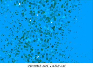 Light Blue, Green vector template with bubble shapes. Creative geometric illustration in marble style with gradient. A new texture for your  ad, booklets, leaflets.