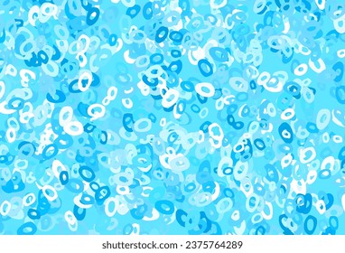 Light Blue, Green vector template with circles. Abstract illustration with colored bubbles in nature style. Pattern for ads, leaflets.