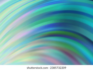 Azul claro, plantilla vectorial verde con líneas abstractas. Ilustración brillante, que consiste en líneas borrosas, círculos. Estilo de mármol para su diseño de negocios.