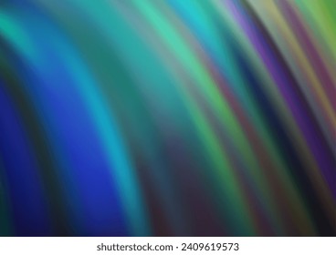 Light Blue, Green vector template with bent lines. A completely new color illustration in marble style. A completely new template for your business design.