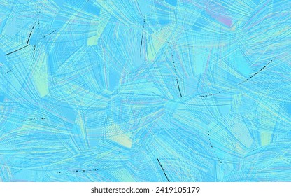 Light Blue, Green vector template with chaotic shapes.