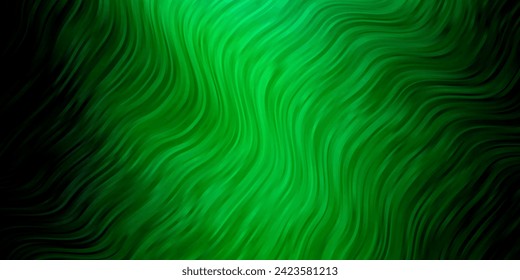 Light Blue, Green vector template with curves. Brand new colorful illustration with bent lines. Pattern for websites, landing pages.