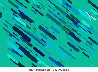 Azul claro, plantilla de vector verde con palos repetidos. Ilustración de colores brillantes con líneas estrechas. Telón de fondo para comerciales de televisión.