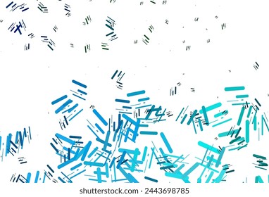 Light Blue, Green vector template with repeated sticks. Shining colored illustration with narrow lines. Pattern for ads, posters, banners.