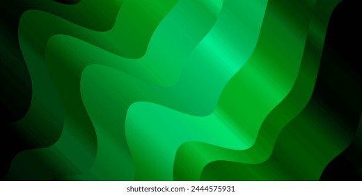 Light Blue, Green vector template with wry lines. Abstract illustration with bandy gradient lines. Smart design for your promotions.