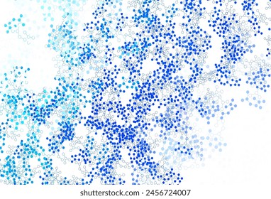 Light Blue, Green vector template with artificial intelligence structure. Shining colorful illustration with real structure of AI. Smart design for promotion of bid data.