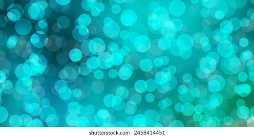 Light Blue, Green vector template with circles. Glitter abstract illustration with colorful drops. Pattern for business ads.