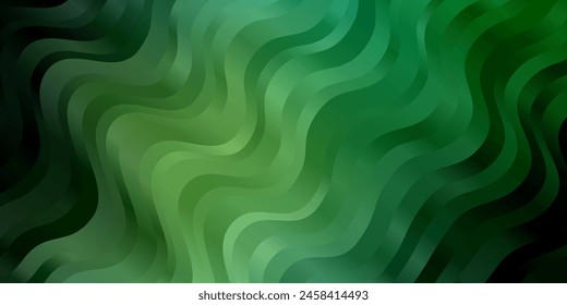 Light Blue, Green vector template with curves. Brand new colorful illustration with bent lines. Design for your business promotion.