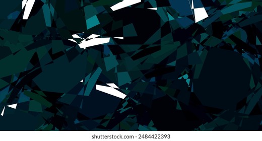 Azul claro, Plantilla de Vector verde con Formas triangulares. Ilustración de material de Web con triángulos abstractos coloridos. Una adición fácil a sus anuncios.