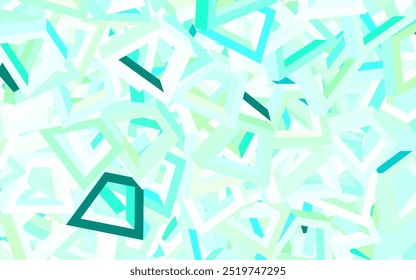 Light Blue, Green vector template with chaotic shapes. Decorative design in abstract style with random forms. Best smart design for your business.