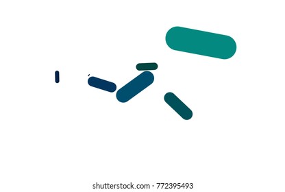 Light Blue, Green vector template with repeated sticks. Glitter abstract illustration with colored sticks. Smart design for your business advert.