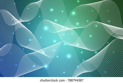 Light Blue, Green vector template with carnival confetti. Beautiful colored illustration with ribbon in celebration style. Beautiful design for your business advert of anniversary.