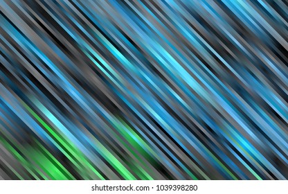 Light Blue, Green vector texture with colored lines. Shining colored illustration with narrow lines. The pattern can be used as ads, poster, banner for commercial.