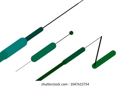 Light Blue, Green vector texture with colored capsules. Decorative shining illustration with lines on abstract template. The pattern can be used for medical ad, booklets, leaflets
