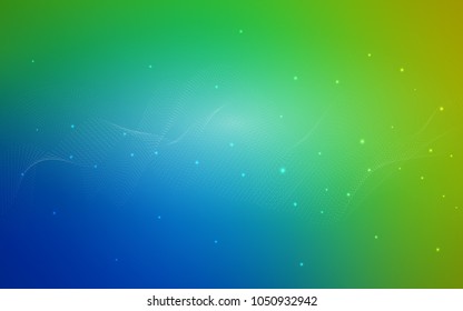 Light Blue, Green vector texture with disks. Beautiful colored illustration with blurred circles in nature style. New design for ad, poster, banner of your website.
