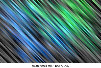 Light Blue, Green vector texture with colored lines. Lines on blurred abstract background with gradient. Smart design for your business advert.