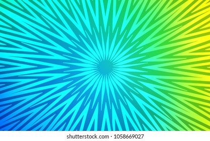 Light Blue, Green vector texture with colored lines. Lines on blurred abstract background with gradient. Template for your beautiful backgrounds.