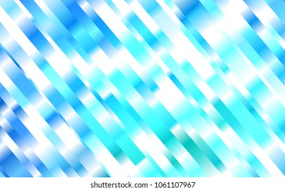 Light Blue, Green vector texture with colored lines. Shining colored illustration with narrow lines. The pattern can be used for websites.