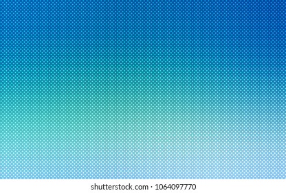 Light Blue, Green vector texture with disks. Beautiful colored illustration with blurred circles in nature style. Pattern can be used for futuristic ad, booklets.