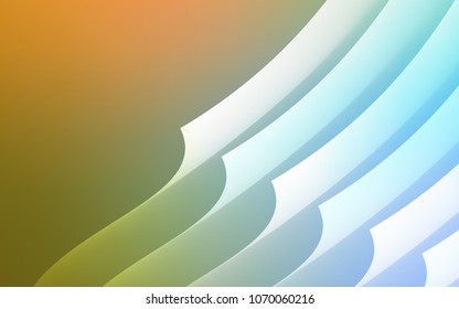 Light Blue, Green vector texture with colored lines. Blurred decorative design in simple style with lines. Best design for your ad, poster, banner.