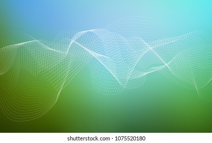 Light Blue, Green vector texture with disks. Abstract illustration with colored bubbles in nature style. The pattern can be used for ads, leaflets of liquid.
