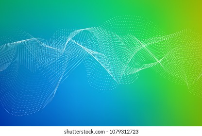 Light Blue, Green vector texture with disks. Modern abstract illustration with colorful water drops. Beautiful design for your business natural advert.