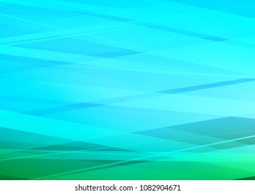 Light Blue, Green vector texture with colored lines. Decorative shining illustration with lines on abstract template. The pattern can be used as ads, poster, banner for commercial.