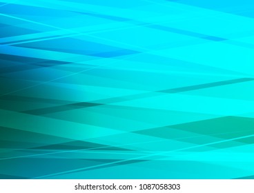 Light Blue, Green vector texture with colored lines. Decorative shining illustration with lines on abstract template. Smart design for your business advert.