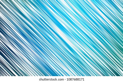 Light Blue, Green vector texture with colored lines. Lines on blurred abstract background with gradient. The pattern can be used for busines ad, booklets, leaflets